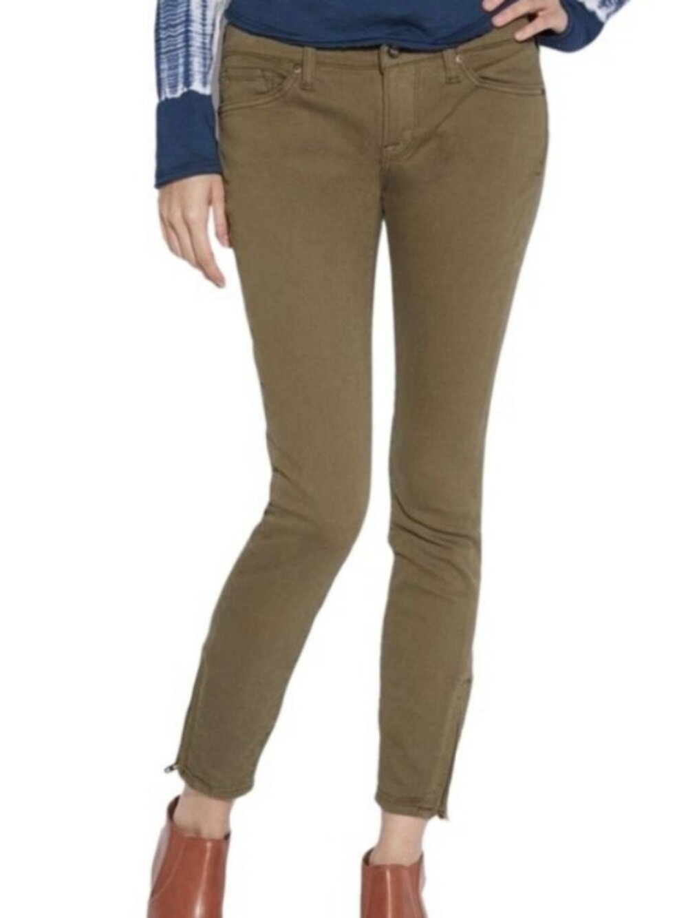 Lucky Brand Charlie super skinny jeans size 2 in Olive Green